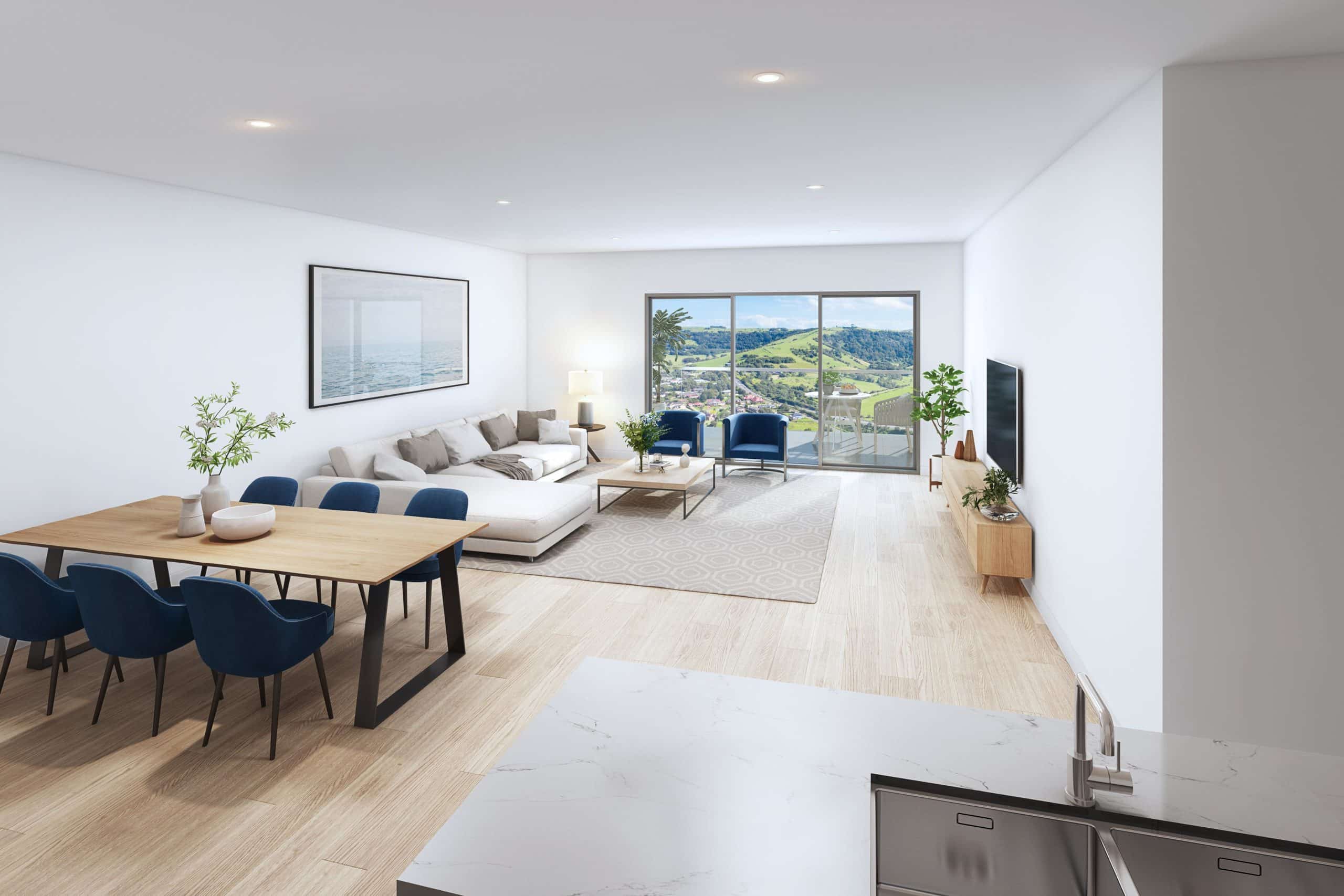 Elegant interior and modern appliances inside Ridgewaters Kiama apartments
